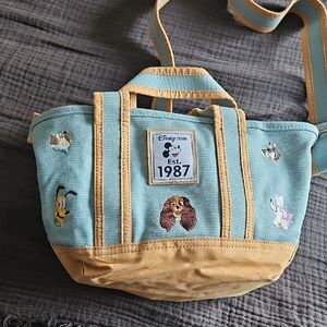 Disney Aqua and Beige Character Tote